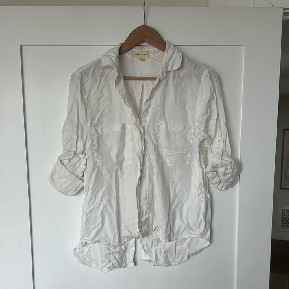 Cloth & Stone White Blouse